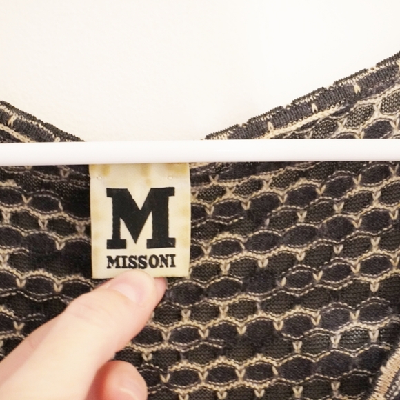 M BY MISSONI Brown/Black Knit Sleeveless Tank Top - Picture 5 of 5